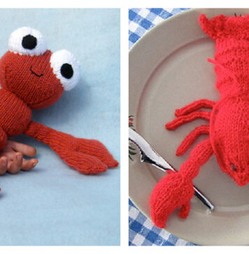 Lobster Amigurumi Free Knitting Patterns