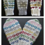 Lovely Hearts Mittens Free Knitting Pattern