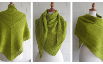 Passe-partout Triangle Shawl Free Knitting Pattern