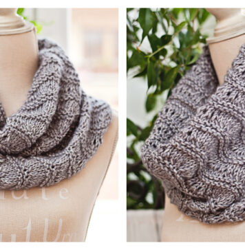 Ripples and Ridges Cowl Free Knitting Pattern