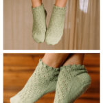 Rosmarino Eyelet Ankle Socks Free Knitting Pattern