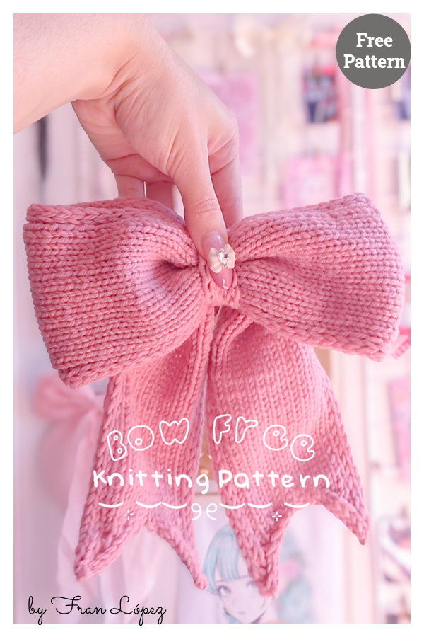 Sakura's Bow Free Knitting Pattern