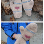 Show Your Heart Mittens Free Knitting Pattern