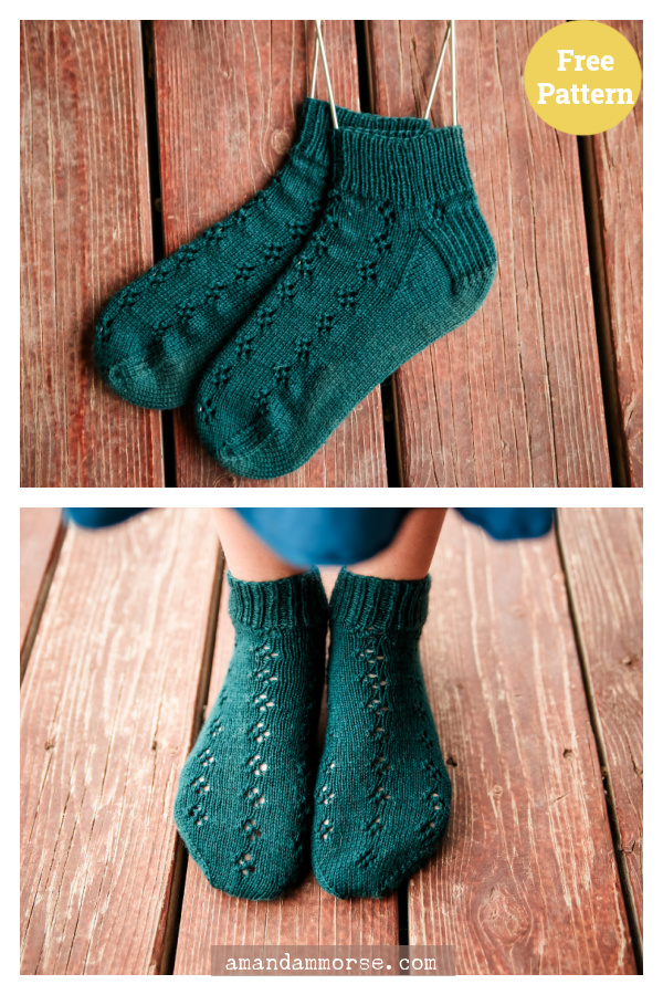 Simone Ankle Socks Free Knitting Pattern