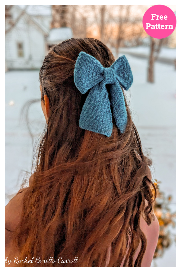 Winter's Bow Free Knitting Pattern