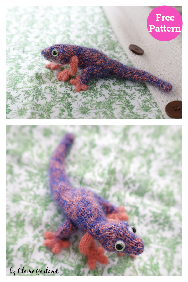 Gecko Free Knitting Pattern