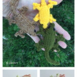 Gecko Lizard Amigurumi Free Knitting Pattern