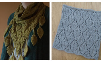Leaf Cowl Free Knitting Patterns