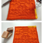 Leprechaun and Shamrock Dishcloth Knitting Pattern