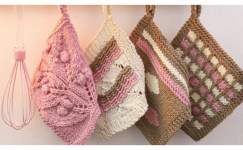 Neapolitan Dishcloth Set Free Knitting Pattern