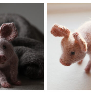 Piglet Toy Knitting Pattern