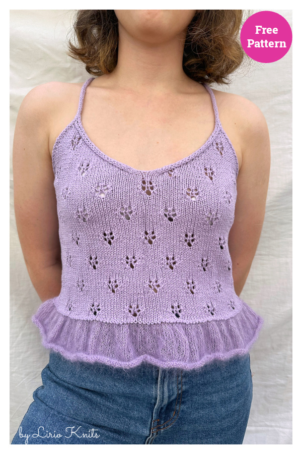 Primrose Top Free Knitting Pattern