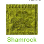 Shamrock Dishcloth or Afghan Square Free Knitting Pattern