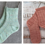Simple Garter Rib Socks Free Knitting Pattern