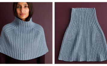 Simple Ribbed Shrug Free Knitting Pattern