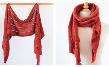 Spring Roll Scarf Free Knitting Pattern