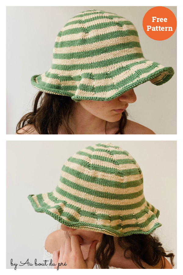 Sunset Hat Free Knitting Pattern 