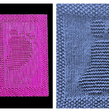 Baby Footprint Dishcloth Knitting Patterns