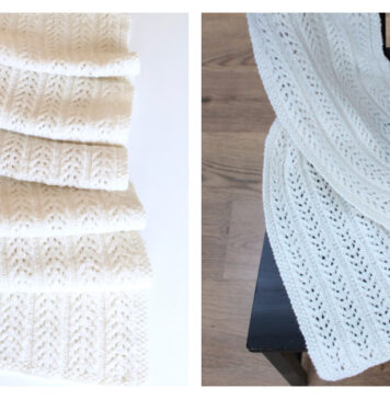 Birch Trees Scarf Free Knitting Pattern Birch Trees Scarf Free Knitting Pattern