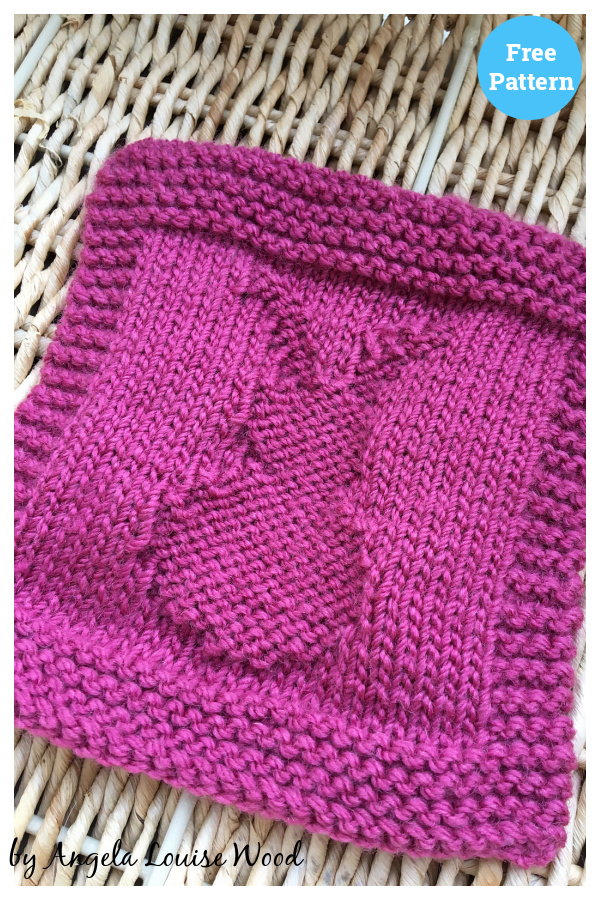 Bunny Bonding Square Free Knitting Pattern