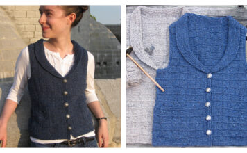 Buttonbox Vest Free Knitting Pattern