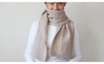 Chevron Rib Scarf Free Knitting Pattern