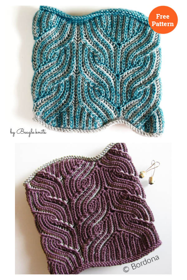 Cuello Gades Free Knitting Pattern
