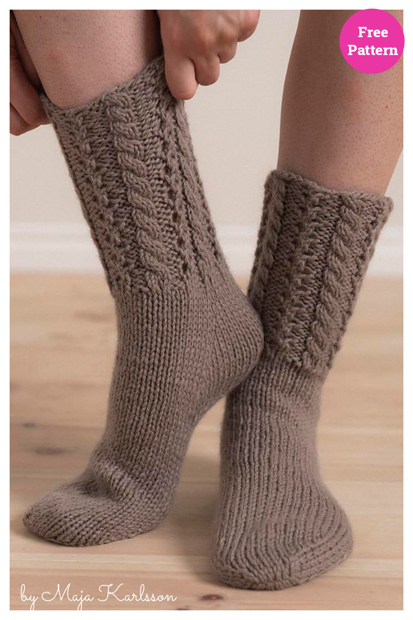 Kobbe Socks Free Knitting Pattern 
