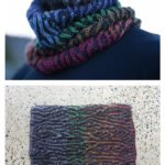 Rainbow Road Cowl Free Knitting Pattern