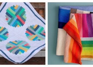 Amazing Log Cabin Blanket Knitting Patterns