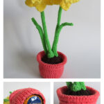 Daffodils in a Pot Knitting Pattern