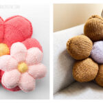 Blossom Flower Pillow Knitting Patterns