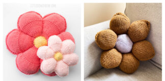 Blossom Flower Pillow Knitting Patterns