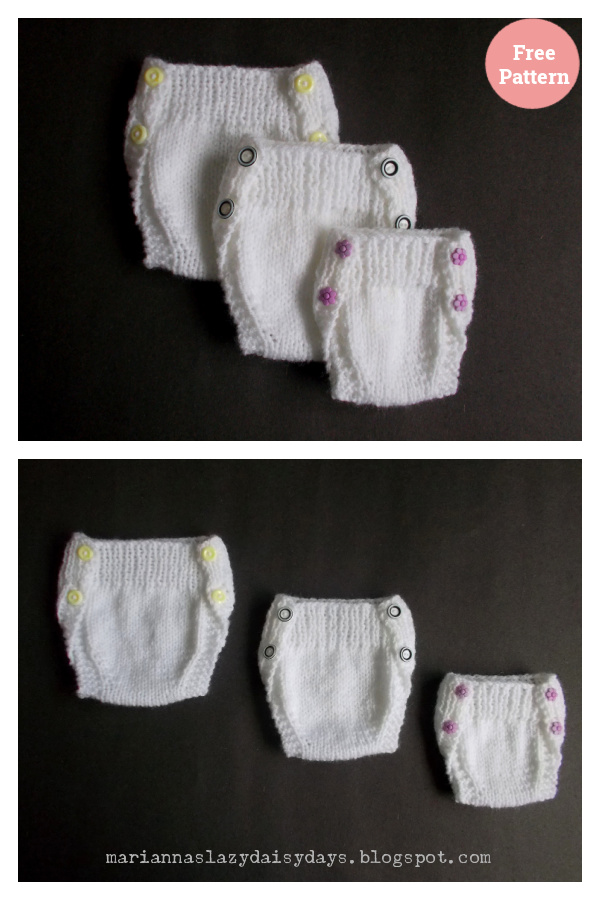 Hideaway Nappy Cover Free Knitting Pattern