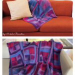 Impressionist Kaleidoscope Blanket Free Knitting Pattern