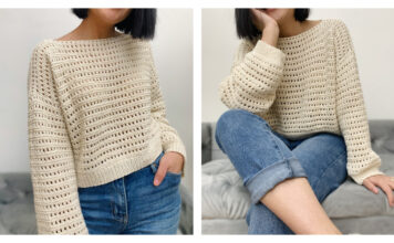 Lacy Sweater Free Knitting Pattern