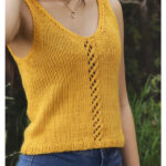 Lattice Tank Top Free Knitting Pattern