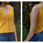 Lattice Tank Top Free Knitting Pattern