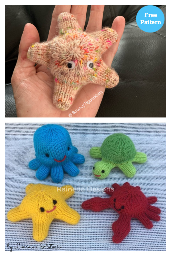 Little Sea Creatures Starfish Free Knitting Pattern