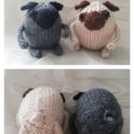 Mini Pug Dog Free Knitting Pattern