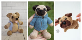 Pug Dog Soft Toy Knitting Patterns