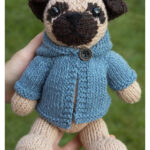 Pug with Anorak Knitting Pattern