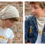 Rose Petal Bandana Free Knitting Pattern