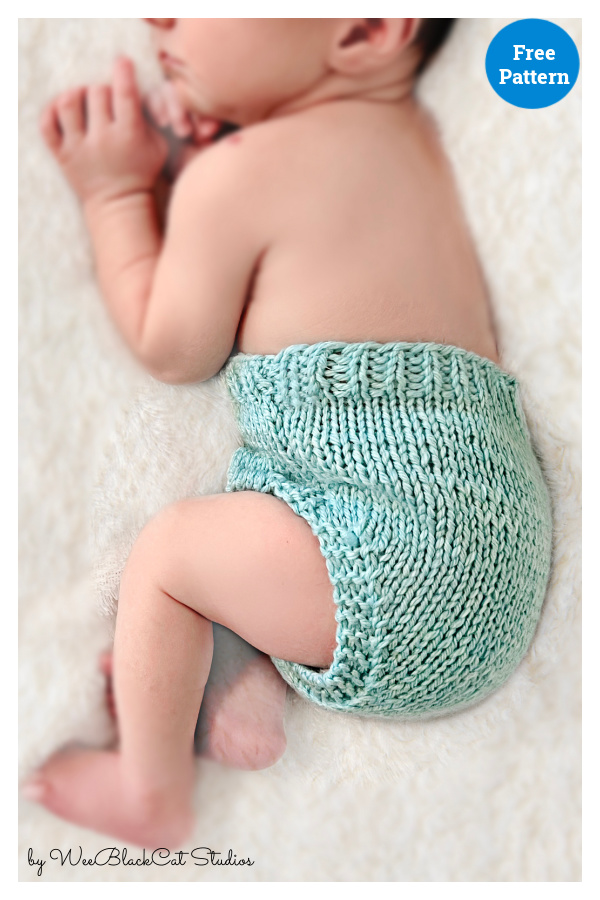 Simple Diaper Cover Free Knitting Pattern
