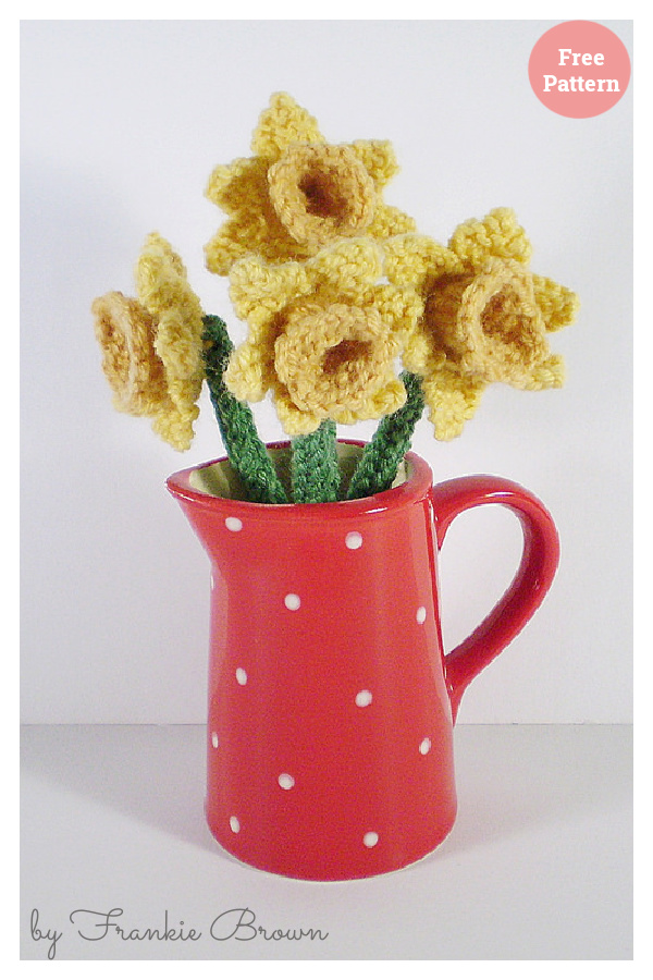 Springtime Daffodils Free Knitting Pattern