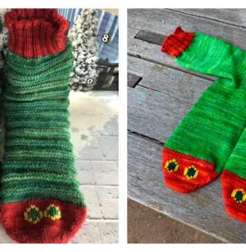 Very Hungry Caterpillar Socks Knitting Patterns
