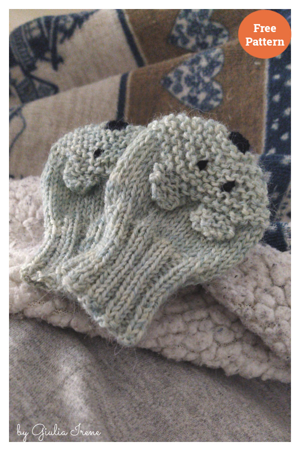 Baby Bear Mitts Free Knitting Pattern