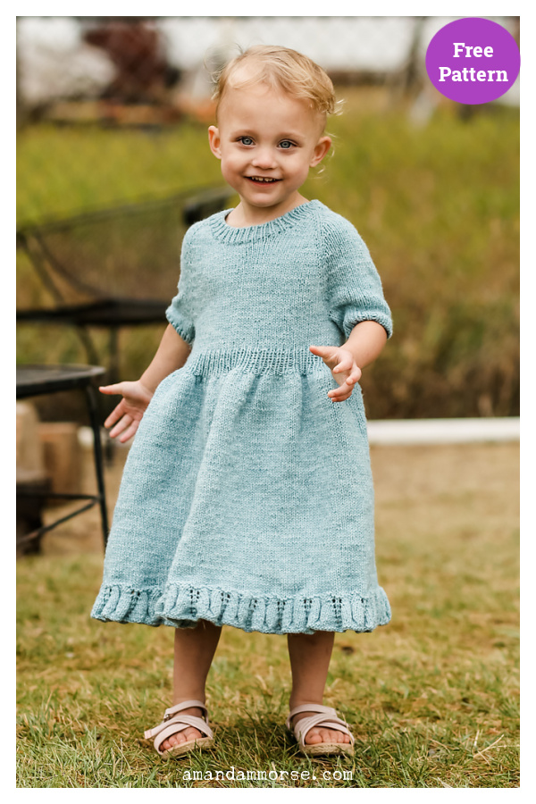 Baby Hannah Dress Free Knitting Pattern 