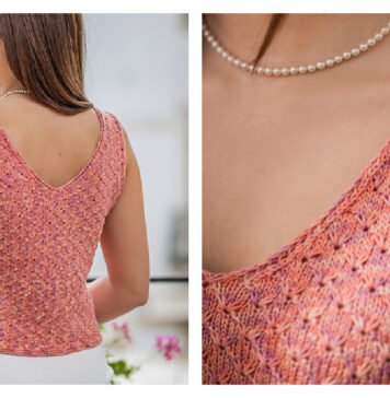 Beija Flor Sleeveless Top Free Knitting Pattern