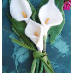 Calla Lily Flower Knitting Pattern